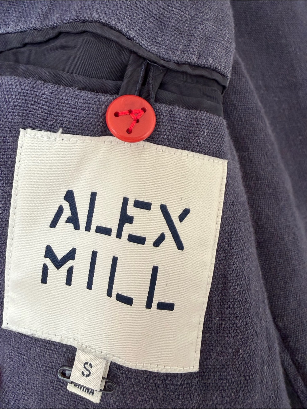 Women’s Alex Mill Navy Button-Up Lightweight Shirt Jacket - Picture 2 of 7